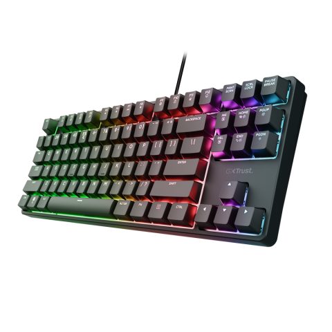 Trust GXT 864 Cada tastatūra Speļu USB QWERTY Angļu Melns