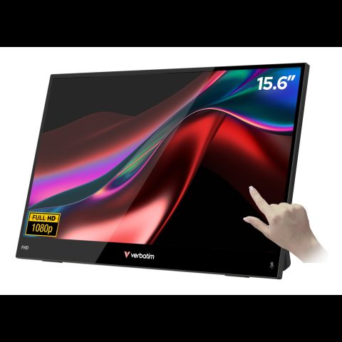 Verbatim Portable 15.6" FHD Touch Monitor LIGHT Portatīvs monitors Melns 39