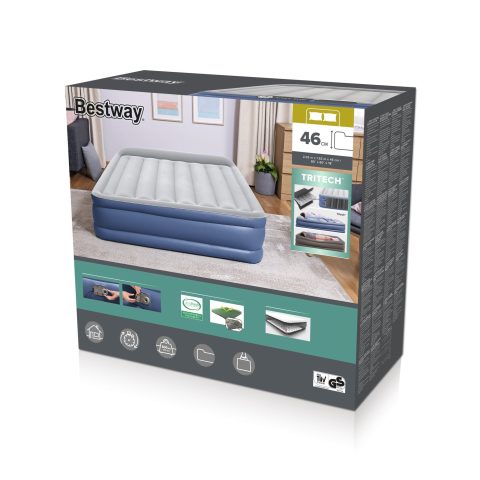 Bestway 67630 / 23 piepūšamais matracis Divkārtu matracis Zils