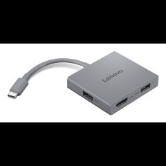 Lenovo GX91R64790 dokstacija Vadu USB 3.2 Gen 1 (3.1 Gen 1) Type-C Pelēks