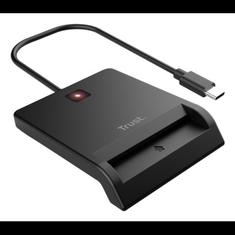 Trust 26253 viedkaršu nolasītājs Iekštelpas USB Veids-C Melns