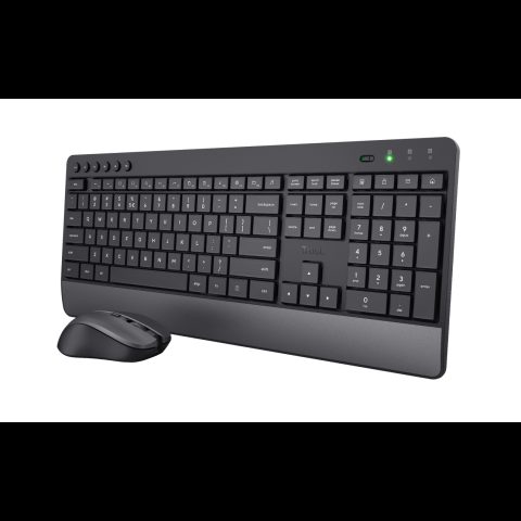 Trust Trezo tastatūra Pele iekļauta Universāls RF Bezvadu QWERTY Amerikāņu ang…