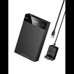 Ugreen 50422 cieto disku uzglabāšanas sistēma HDD/SSD korpuss Melns 2.5/3.5"