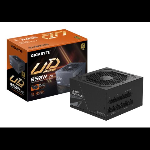 Gigabyte UD850GM PG5 V2 barošanas avotu vienība 850 W 20+4 pin ATX ATX Melns