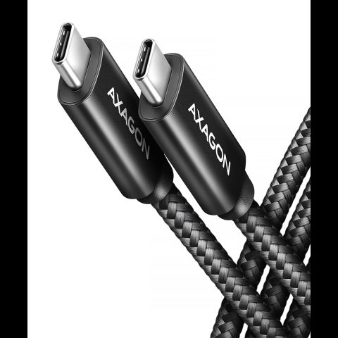Axagon BUCM4X-CM10AB USB kabelis USB4 Gen 3x2 1 m USB C 40 Gbit/s 240 W Melns