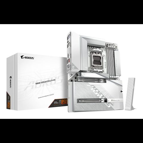 Gigabyte B850 AORUS STEALTH ICE Motherboard - AMD Ryzen 9000 Series CPUs