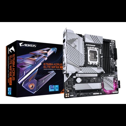 Gigabyte B760M AORUS ELITE WIFI6E GEN5 Motherboard - Supports 14th Gen. Intel Cor…