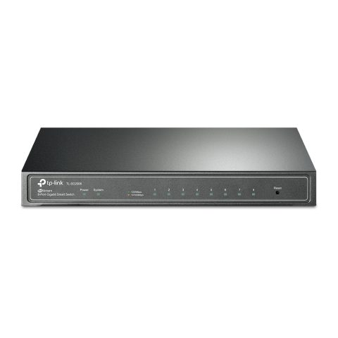 TP-Link TL-SG2008 Vadīts L2 Gigabit Ethernet (10/100/1000) Melns