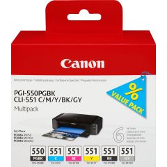 Canon 6496B005 струйный картридж 6 шт Подлинный Фото черный