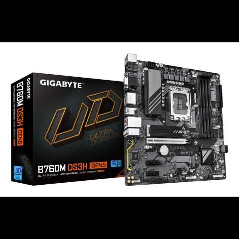 Gigabyte B760M DS3H GEN5 Motherboard - Supports Intel Core 14th Gen CPUs