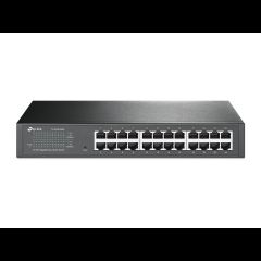 TP-Link TL-SG1024DE Vadīts L2 Gigabit Ethernet (10/100/1000) 1U Melns