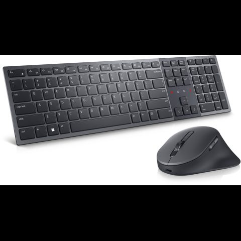 Dell KM900 tastatūra Pele iekļauta Birojs RF bezvadu sakari + Bluetooth QWERT…