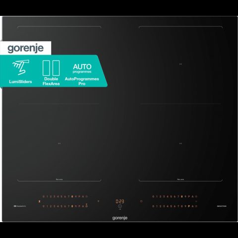 Gorenje GI6443BSCWF Melns Iebūvēts 60 cm Zonas indukcijas plīts 4 zone(s)