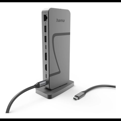 Hama Connect2Office Speed USB 3.2 Gen 1 (3.1 Gen 1) Type-C 40000 Mbit/s Anthr…