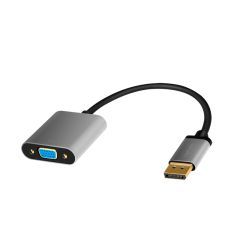 LogiLink CDA0109 kabeļu spraudņu pāreja DisplayPort VGA Melns