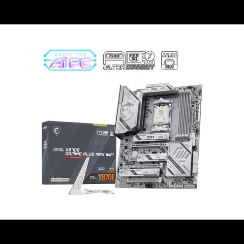 MSI MAG X870E GAMING PLUS MAX WIFI mātes plate AMD X870E AM5 pieslēgvieta AT…