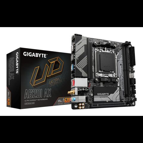 Gigabyte A620I AX mātes plate AMD A620 AM5 pieslēgvieta mini ITX