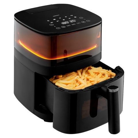Medion LIFE X10 XL Viens 5 L 1500 W Karstā gaisa fritētājs Melns