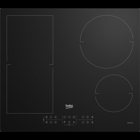 Beko HII64200FMT Melns Iebūvēts 60 cm Zonas indukcijas plīts 4 zone(s)