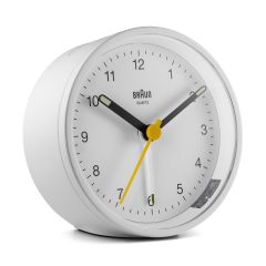 Braun BC12W Kvarca modinātājpulkstenis Balts