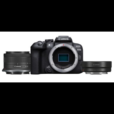 Canon EOS R10 + RF-S 18-45mm F4.5-6.3 IS STM + EF- R MILC 24