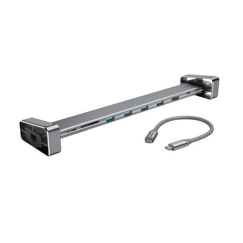 Hama 00200103 dokstacija USB 3.2 Gen 1 (3.1 Gen 1) Type-C Pelēks