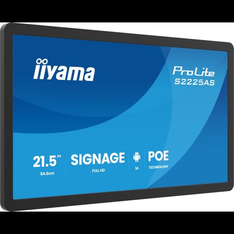 Iiyama ProLite S2225AS-B1P Plakans digitālā displeja panelis 54