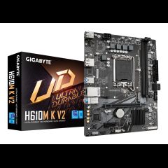 Gigabyte H610M K V2 mātes plate Intel H610 LGA 1700 mikro ATX
