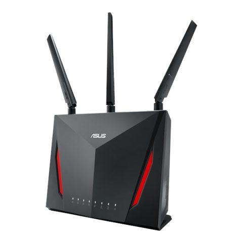 Asus RT-AC2900 bezvadu rūteris Tīkls Gigabit Ethernet Divkāršā frekvenču josl…