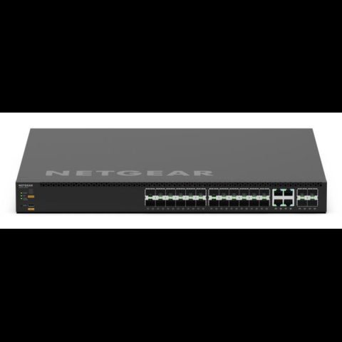 Netgear MSM4328F Vadīts L3 10G Ethernet (100/1000/10000) 1U Melns