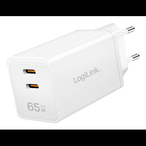 LogiLink PA0367 PDA/mobīlo telefonu lādētājs Universāls Balts AC Ātrā uzlāde Iekš…