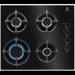 Electrolux EGG6407K Melns Iebūvēts 59 cm Gāzes 4 zone(s)