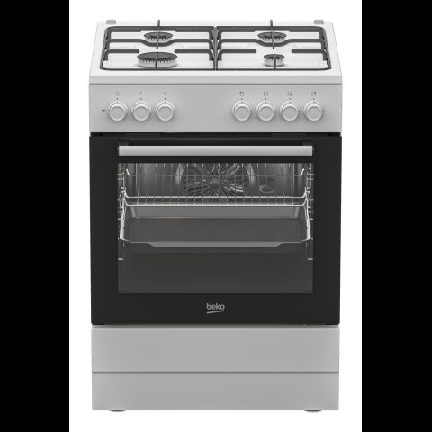 Beko FBE62120SWD plīts & cepeškrāsns Brīvi stāvoša plīts Elektrisks Gāzes Bal…