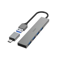 Hama 00200141 interfeisa centrmezgls USB 3.2 Gen 1 (3.1 Gen 1) Type-A 5000 Mb…
