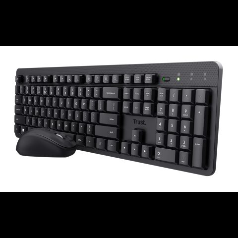 Trust Ody II tastatūra Pele iekļauta Birojs RF Bezvadu QWERTZ Vācu Melns