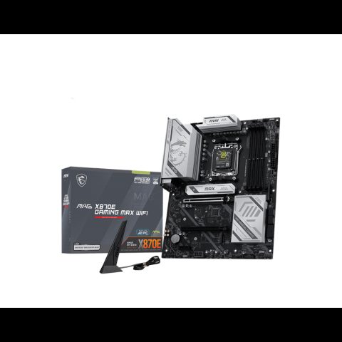 MSI MAG X870E GAMING MAX WIFI mātes plate AMD X870E AM5 pieslēgvieta ATX