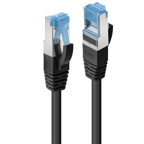 Lindy 47412 tīkla kabelis Melns 1 m Cat6a S/FTP (S-STP)