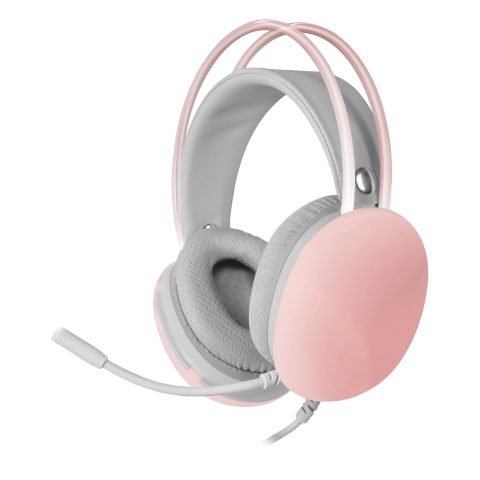 Mars Gaming MH-GLOW Pink 360° Full Chroma RGB Flow Headset Noise Cancelling Micropho…