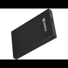 Sandberg 133-89 cieto disku uzglabāšanas sistēma HDD/SSD korpuss Melns 2.5"