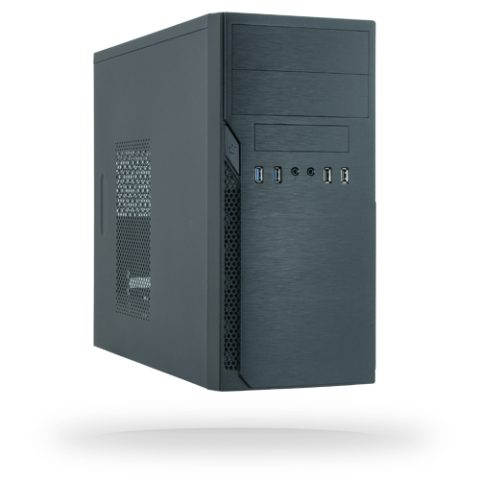 Chieftec ATX mini-tour alu brossé SECC Tower Melns