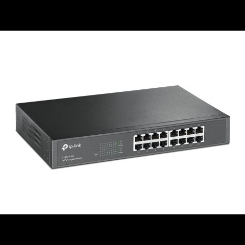 TP-Link TL-SG1016D Nepārvaldīts Gigabit Ethernet (10/100/1000) Melns