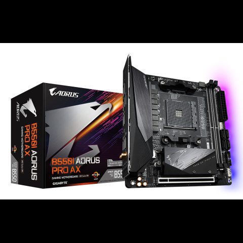 Gigabyte B550I AORUS PRO AX mātes plate AMD B550 Ligzda AM4 mini ITX