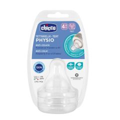 Chicco 00020335000000 pudelītes knupītis Silikons Ortodontisks Vidēja plūsma