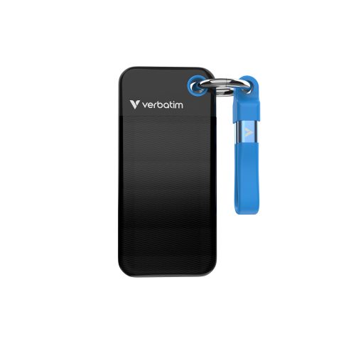 Verbatim Pocket SSD 1 TB USB Veids-C 3.2 Gen 2 (3.1 Gen 2) Melns