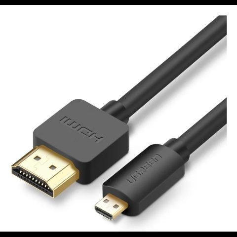 Ugreen HD127 HDMI kabelis 1 m HDMI Type D (Micro) HDMI Type A (Standard) Melns