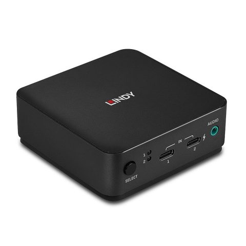 Lindy 42320 (KVM) tastatūras/video/peļu pārslēgšanas mehānisms Pelēks