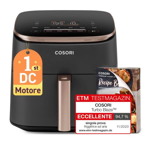 Cosori Turbo Blaze Chef Edition Viens 6 L Atsevišķs 1725 W Karstā gaisa fritētā…