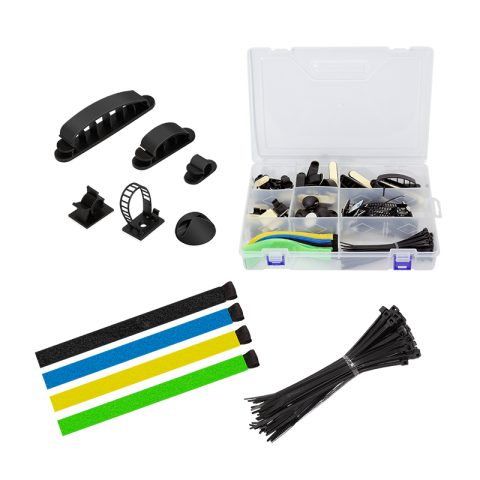 LogiLink KAB0084 vadu organizētājs Universāls Kabeļa spaile Daudzkrāsains 128 pcs