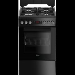 Beko FSE52321DBD plīts & cepeškrāsns Brīvi stāvoša plīts Elektrisks Gāzes Mel…