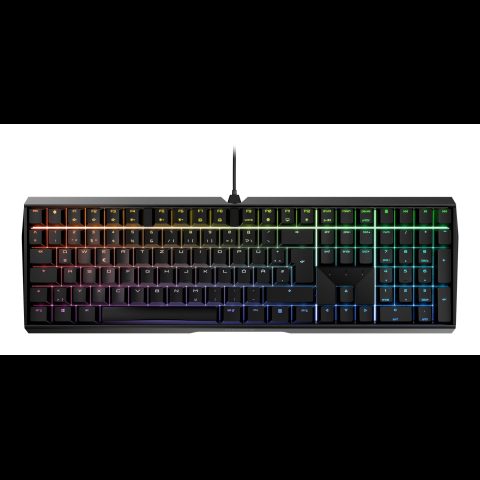 Cherry MX 3.0S RGB tastatūra Speļu USB QWERTZ Vācu Melns